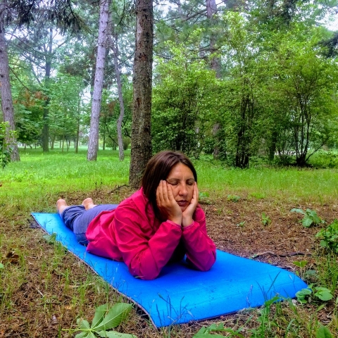 йога на природе